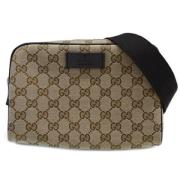 Gucci Vintage Pre-owned Canvas gucci-vskor Beige, Dam