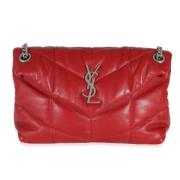 Yves Saint Laurent Vintage Pre-owned Laeder axelremsvskor Red, Dam