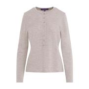 Ralph Lauren Stickad Henley-Topp Beige, Dam