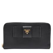 Prada Vintage Pre-owned Laeder plnbcker Black, Dam