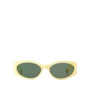 Jacquemus Gula Ovalo Acetat Solglasögon Yellow, Unisex