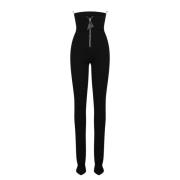 The Attico Strapless Skinny Cut Jumpsuit Black, Dam