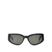 Jacquemus Svarta Acetat Solglasögon Black, Unisex