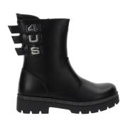 Paciotti Dam Ankelboots i konstläder Black, Dam