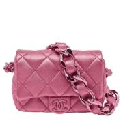 Chanel Vintage Pre-owned Laeder chanel-vskor Pink, Dam