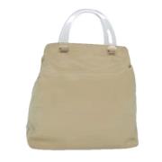 Prada Vintage Pre-owned Nylon prada-vskor Beige, Dam