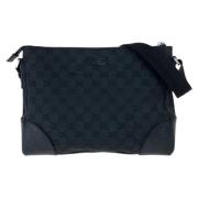 Gucci Vintage Pre-owned Canvas crossbodyvskor Black, Dam