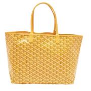 Goyard Vintage Pre-owned Belagd canvas totevskor Yellow, Dam