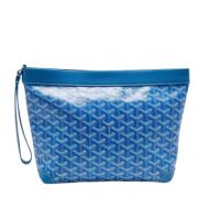 Goyard Vintage Pre-owned Belagd canvas necessrer Blue, Dam