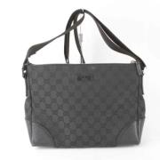 Gucci Vintage Pre-owned Canvas gucci-vskor Black, Dam