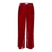 Part Two Rhythmic Red Wide Leg Byxor Red, Dam