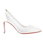 Christian Louboutin Pre-owned Pre-owned Polyester klackskor White, Dam