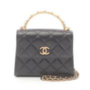 Chanel Vintage Pre-owned Laeder chanel-vskor Black, Dam