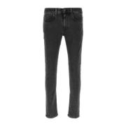 PT Torino Stretch Denim Jeans i Mörkgrå Gray, Herr