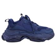 Balenciaga Vintage Pre-owned Polyester sneakers Blue, Dam