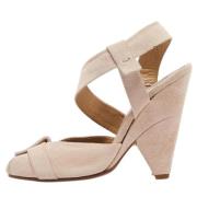 Chloé Pre-owned Pre-owned Mocka sandaler Beige, Dam