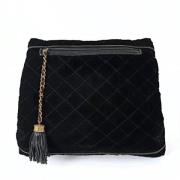 Chanel Vintage Pre-owned Canvas handvskor Black, Dam