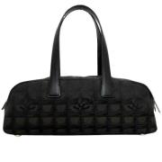 Chanel Vintage Pre-owned Tyg axelremsvskor Black, Dam