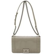 Chanel Vintage Pre-owned Laeder chanel-vskor Gray, Dam