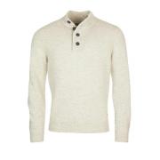 Barbour Stickat med V-ringning Beige, Herr