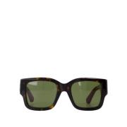 Gucci Brun Acetat Solglasögon - Stilfull Modell Brown, Dam