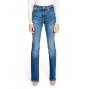 Guess Höst/Vinter Dam Jeans Flare Stil Blue, Dam