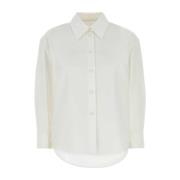 Jil Sander Vit Poplin Skjorta Klassisk Stil White, Dam