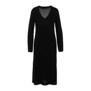 360Cashmere Svart Klänning Abito Black, Dam