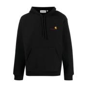 Carhartt Wip Amerikansk Script Hoodie Black, Herr