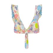 FABIENNE CHAPOT Ruffle Triangle Bikini Top Multicolor, Dam