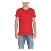 Tommy Hilfiger Röd Enfärgad Kortärmad T-shirt Red, Herr