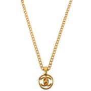 Chanel Vintage Pre-owned Tyg halsband Yellow, Dam