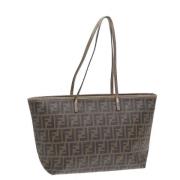 Fendi Vintage Pre-owned Canvas totevskor Brown, Dam