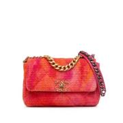 Chanel Vintage Pre-owned Tyg axelremsvskor Pink, Dam