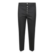 Dondup Lös Chino Byxor med Juvelknapp Black, Dam