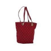 Gucci Vintage Pre-owned Canvas gucci-vskor Red, Dam