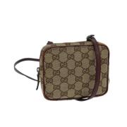 Gucci Vintage Pre-owned Canvas gucci-vskor Beige, Dam