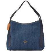 Coach Pre-owned Pre-owned Denim axelremsvskor Blue, Dam