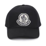 Moncler Svart Stilig Hatt för Män Black, Herr