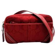 Coach Pre-owned Pre-owned Canvas crossbodyvskor Red, Dam