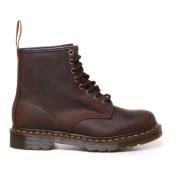 Dr. Martens Bruna Läderstövlar med Räfflade Kanter Brown, Herr