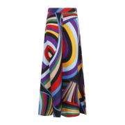 Emilio Pucci Röda Viola Byxor Multicolor, Dam