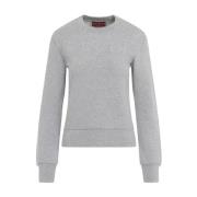 Gucci Grå Melange Sweatshirt Aw24 Gray, Dam