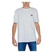 Tommy Hilfiger Vit Bomull T-shirt Rund Hals White, Herr