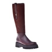 Baldinini Boots in brown leather and suede Brown, Dam