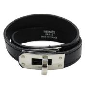 Hermès Vintage Pre-owned Laeder armband Black, Dam