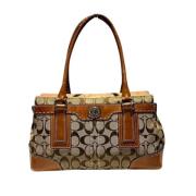 Coach Pre-owned Pre-owned Canvas handvskor Brown, Dam