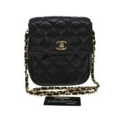 Chanel Vintage Pre-owned Tyg chanel-vskor Black, Dam