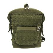 Bottega Veneta Vintage Pre-owned Canvas ryggsckar Green, Herr