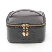 Chanel Vintage Pre-owned Tyg chanel-vskor Black, Dam